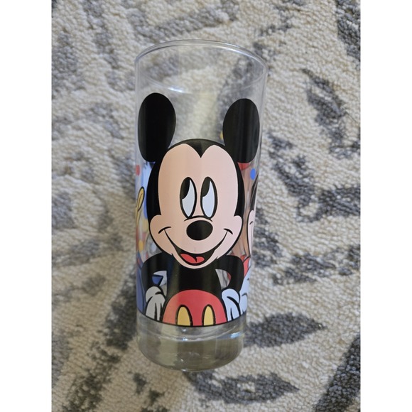 Walt‎ Disney Company Drinking Glass Mickey Minnie Mouse Donald Duck Vintage - Picture 3 of 7